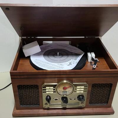 Stereo Turntable in Wooden Like case  -Item# 509