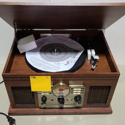 Stereo Turntable in Wooden Like case  -Item# 509