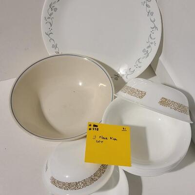 11 pieces Correlle - Dish Set -Item# 553