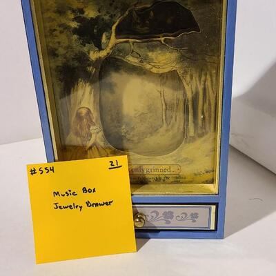 Music Box Jewelry Drawer - Alice in Wonderland -Item# 554