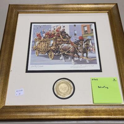 Framed Clown Print with Matting -Item# 562
