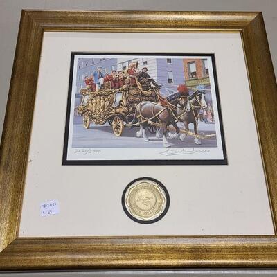 Framed Clown Print with Matting -Item# 562
