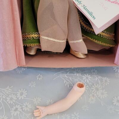 Lot 297: Madame Alexander Lady Hamilton Doll (her arm needs to be reattached)