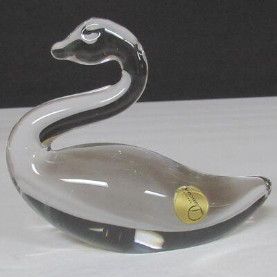 Vintage Duncan Glass Swan Figurine