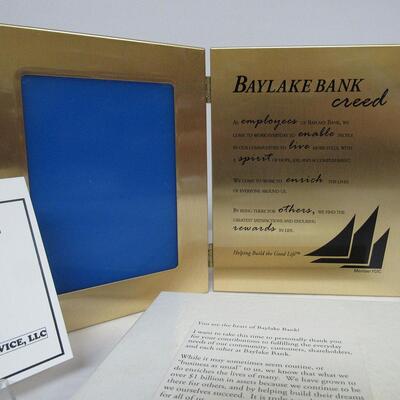 Bayland Bank Gold Toned Picture Frame In Box