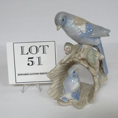 Sweet Porcelain Birds Figurine