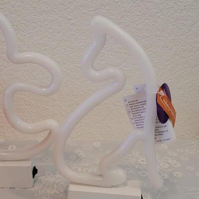 Lot 375:  Light Up Ghost, Cat and Treat Bowl