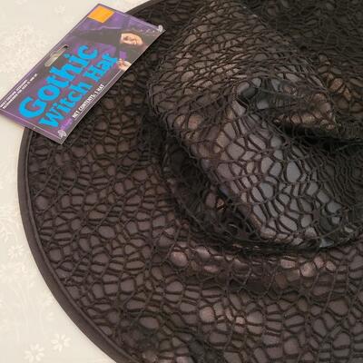 Lot 376: Witch Hat and (2) Cat Masks