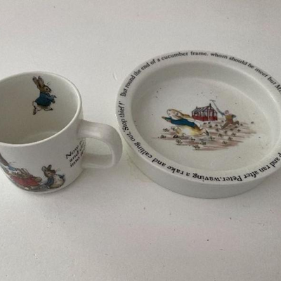 Peter Rabbit bowl and mug by Wedgwood
