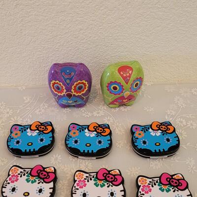 Lot 389: Holiday Stickers and Hello Kitty Candy Tins