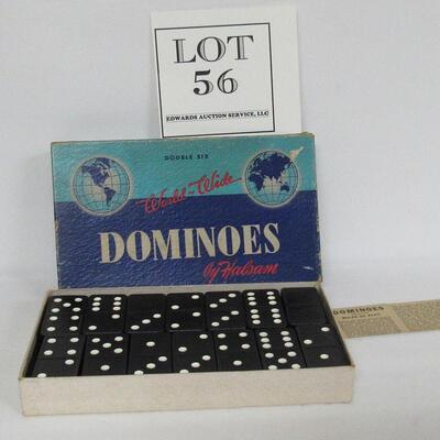 Vintage Set of Dominos In Original Box American Playthings USA #670 Double 6 Set