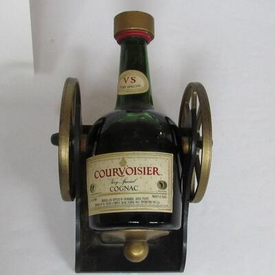 Nice Courvoisier Mini Bottle in Canon Holder Cognac