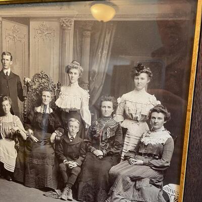 #5 Victorian Family Photo, Framed