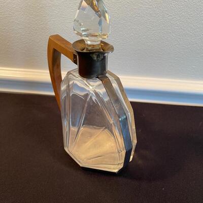 #12 Art Deco Glass Decanter with Stopper