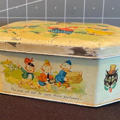 #17 3 Little Pigs Tin - Authentic!