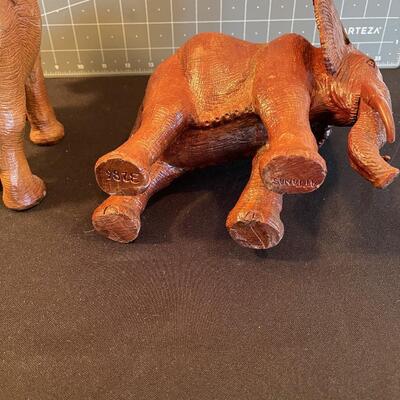 #32 Elephant Sculpture Wood   
