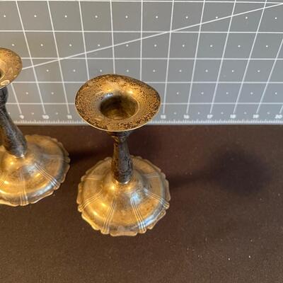 #38 Sterling Silver Candle Sticks 