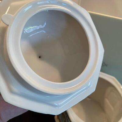#64 Tea Pot Shaped Cookie Jar