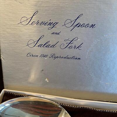 #81 Serving Spoon And Salad Fork 