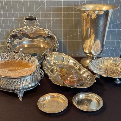 #90 Various Silver Plated Items for Fancy Dining.