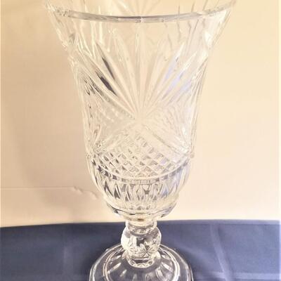Lot #62  Beautiful Pair of Crystal Candle Lamps