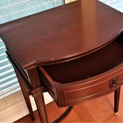 Lot #71  Bombay Co. Small Side Table with Drawer