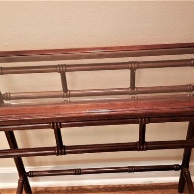 Lot #76  Mid Century Side Table - Asian Styling
