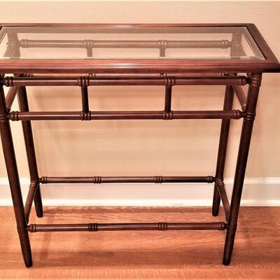 Lot #76  Mid Century Side Table - Asian Styling