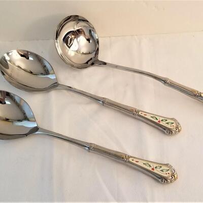 Lot #78  Set of three Christmas Serving Pieces - LENOX Holiday