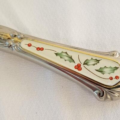 Lot #78  Set of three Christmas Serving Pieces - LENOX Holiday