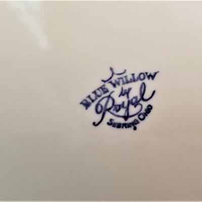 Lot #85  Large Blue Willow China Lot