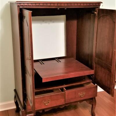 Lot #88  Queen Anne Style TV Cabinet - good condition