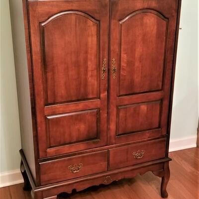 Lot #88  Queen Anne Style TV Cabinet - good condition