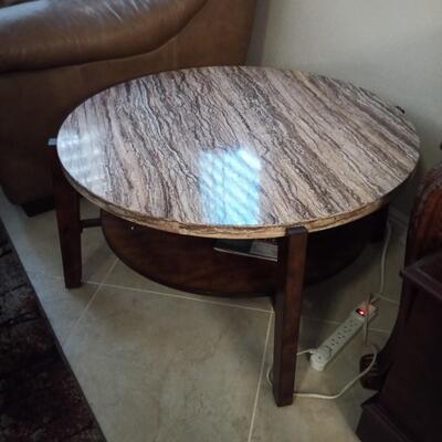 Large Round Marble Table