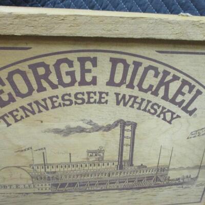 Lot 119 - George Dickel Wooden Box & Corkscrew