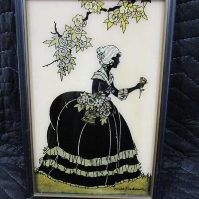 Lot 139 - Vintage Silhouette Framed Picture 
