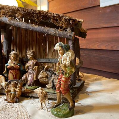 Sears Vintage Nativity Set - 11 Figurines