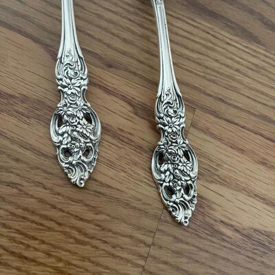 #102 Reed & Barton Sterling Silver 2-"Vienna" Serving Spoons