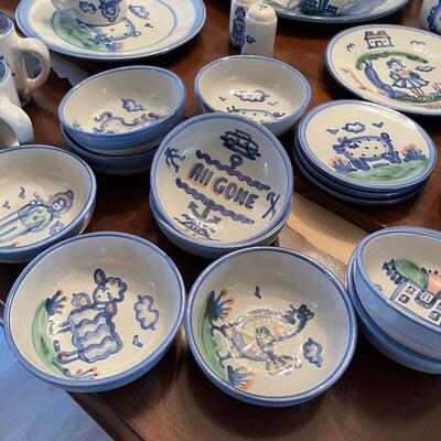 #105 M A Hadley Stoneware. Each piece is Unique 
