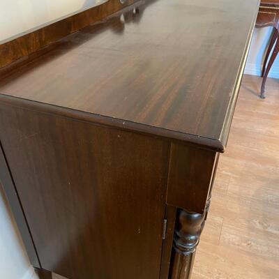 #106 Flame Mahogany Buffet, Hepplewhite Style, Original Finish