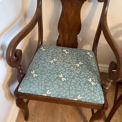 #108 2 Armed Side Chairs.
