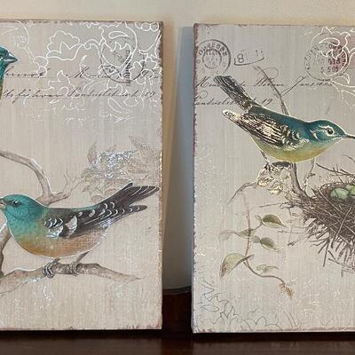 #111 (2) Blue Bird Prints 