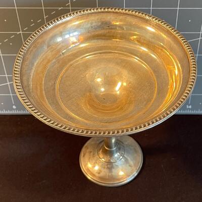 #125 Weighted Sterling Footed Dish 