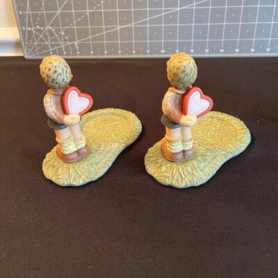#127 (2) Berta Hummel Valentines Figurines 