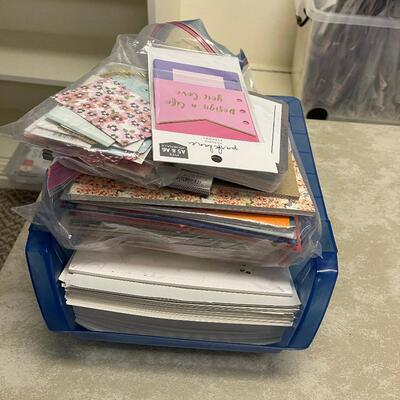 #159 B Case of Scrapbooking Paper  Smaller and Card Stock