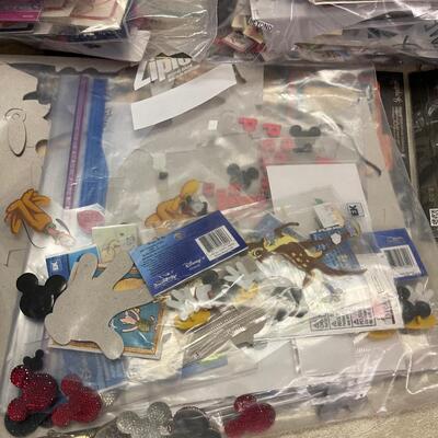 #177B Table full of Crafting Scrapbooking Stickers 
