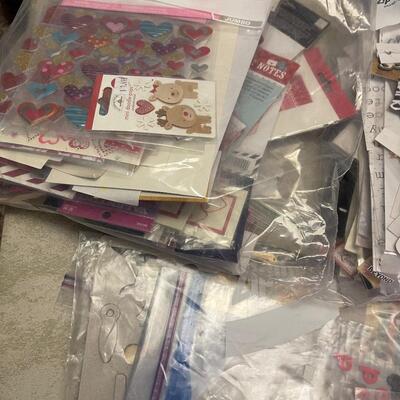 #177B Table full of Crafting Scrapbooking Stickers 