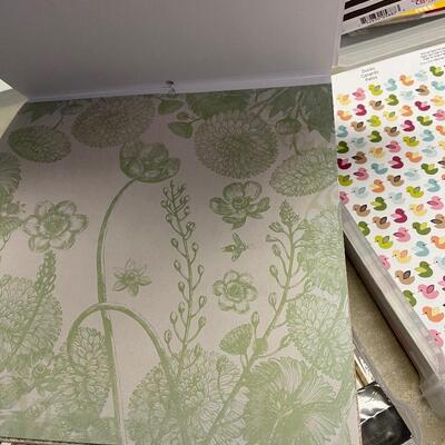 #178B 2 Trays of Scrapbooking Paper 