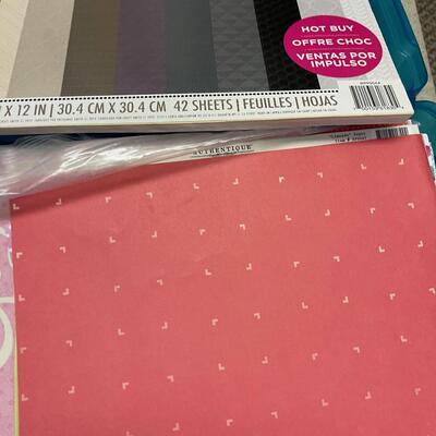 #181B Paper for Baby and Patterned  Scrapbooking 2 Trays 