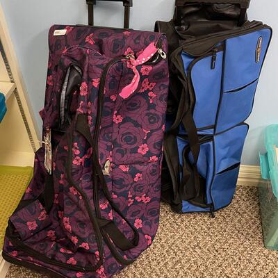 #182B  (2) Rolling Suit Cases